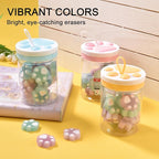 HILAZA 54Pcs Cat Paw Erasers for Kids, Fluorescent erasers, Kawaii Jelly Pencil Erasers Bulk for Office Supplies Classroom Rewards Party Favors