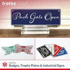 Trotec TroLase | 12"x20"x1/16", 4 Pcs | Bright Green/White | 2 Ply | Modified Acrylic | Laser Engraving Double Color Plastic Sheet | Engraving Blanks for Laser, Saw, Guillotine | Made in USA