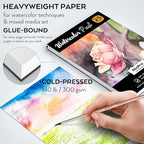 Nicpro 60 PCS Watercolor Paint Set for Adults, Beginner & Artists, 24 Tubes Water Color Paint Kit with 25 Watercolor Paper, 8 Squirrel Paint Brushes, Palettes, Color Wheel, Art Painting Supplies