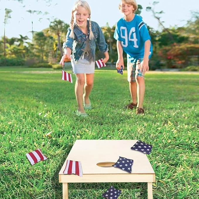 4×2FT Cornhole Board Set,Wooden Corn Hole Games for Adults Bean Bag Toss Game Set, with Corn Hole Bags Set 8,2 Cornhole Boards and a Carrying Case for Wedding/Party/Outdoor/Hiking/Yard