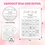 Birthday Party Games, Find The Guest Bingo, 25 Pcs Card Set for Guests, Fun Birthday Game for Teen Adults – A08