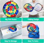 Kids Dart Board Game Set-29 inchs, Board Games with 16 Stick Balls, Summer Indoor Outdoor Toys Games for Kids Ages 4-8, Birthday Party Games Yard Toys for Kids Ages 3 4 5 6 7 8 9 10 11