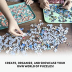 12" x 8.7" Puzzle Sorting Trays - Stackable, 6 Pack Puzzle Sorter for Sorting 1000/1500/2000 Pieces