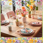 Janlaugh 200 Pcs Summer Floral Cocktail Napkins Disposable 2 Ply Flower Hummingbird Butterfly Dinner Paper Napkins Bulk for Summer Party Favor Supplies