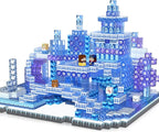 Magnetic Blocks - 100PCS Magnetic Building Block for Kids Age 3+, Transparent Magnet Cubes Blue Castle Princess Building Toy Sets, STEM Magnets Toys Birthday Gift for Boys Girls 4 5 6 7 8 9 10 11 12+