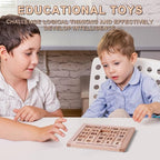 Wooden Number Sliding Puzzle，Brain Teasers Toy Tangram Slide Puzzle Game，Sequential Puzzles Board Game，Educational Toys for Kids and Adults (1-15 Medium Size)