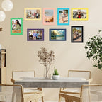 15 Pack 5x7 Picture Mats, Mixed Colors Frame Mattes for 4x6 Pictures Photo Frame Mat Core Bevel Cut Mat Board Show Kit for Photos, Prints, Artworks