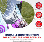 Inflatable Football Target - Double-Sided Toss Training Game with Mini Footballs - Fun Kids Throwing Football Games for Indoors, Outdoors, Birthdays, Camping, Beach - 65 Inch