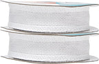 Mandala Crafts White Burlap Ribbon 1 Inch Wide Jute Ribbons for Crafts - 20 Yds Roll Rustic Burlap Wrap Trim Ribbons for Wreaths Bows Wedding Party Decoration