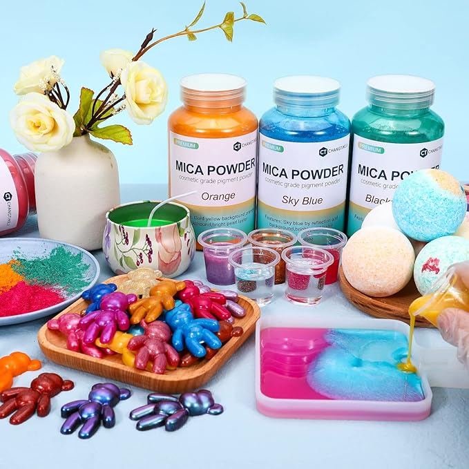 Mica Powder,7.05OZ（200g）,Universal Blue Mica Powder Pigment for Epoxy Resin，Lip Gloss，Car Paint，Dye，Soap Making，Nail Polish,Epoxy Resin,Candle Making,Bath Bombs