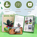 Yizzvb Needle Felting Kit for Beginners Adults, Complete Plant Wool Felting Set with 100pcs Sewing Pins, Felting Needles, Wool, Pad & Instructions, DIY Craft Kit for Home Decor & Creative Projects