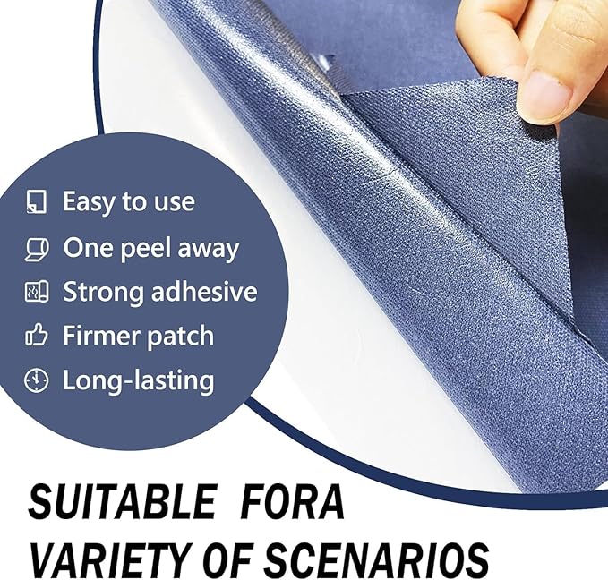 Canvas Repair Patch, 17X79 Inch Strong Sticky Fabric Repair Tape, Self-Adhesive Fabric Patch for Sofas, Tote Bags, Clothing, Car Seats, Furniture (Beige, 17X79 Inch)
