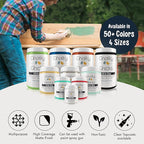 Chalky Chicks All-in-One Chalk Paint for Furniture or Cabinet - 8 Fl Oz - Matte Finish Denali (Deep Blue) for Metal, Wood Furniture Paint - No Sanding All-in-One for Home Decor & Crafts, USA Made