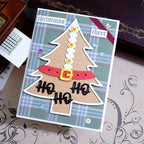 Festivals Metal Cutting Die for Scrapbooking, Christmas Cut Stencils for DIY Scrapbook Photo Album Decorative Paper Card, Card Making Supplies, Embossing (Christmas Tree 5.1 x 4.4 in)