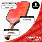 Boulder Carbon Fiber Pickleball Paddle | T700 Carbon Fiber | USAPA Approved, with Honeycomb Polymer Core | Pickleball Racket for Beginner & Experienced Players
