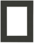 Craig Frames B572 Pre-cut Mat Board for 8.5x14 Print, 12x18, Pebble Black