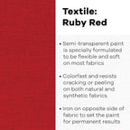 Jacquard Ruby RED Textile Color Paint