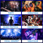 Led Mask with Gesture Sensing, Light up Face Transforming Mask for Halloween Xmas Costume Party