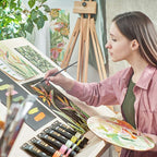Arteza Metallic Acrylic Paint, Set of 8 Floral Brilliance Colors 4 oz Tubes, Rich Pigments, Non Fading, Non Toxic Paints for Artists & Hobby Painters
