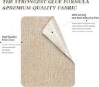 KING MOUNTAIN Linen Fabric Iron-on Repair Patch, Inside&Outside Fabric Repair Patch, 3"x60" with Backing Glue Linen Repair Decorative Patch kit (Light Beige)