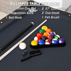 GoSports 6, 7, or 8 ft Billiards Tables - No Assembly, Choose Your Color - Portable Pool Table Includes Full Set of Balls, 2 Cue Sticks, Chalk and Felt Brush