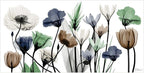 Empire Art Direct Frameless Free Floating Tempered Glass Panel Graphic Wall Art Ready to Hang, 24" x 48", Floral Landscape