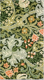 80PCS Vintage Floral Paper Napkins - 4.5x8 Inch Disposable Vintage Floral Guest Napkins, Green Retro Plants Wildflower Lunch Dinner Hand Napkins for Wedding,Tea Garden Party, Party, Bridal Shower