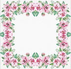 20-ct 13x13 Flowers Paper Luncheon Decoupage Napkins, 3-Ply Servilletas Printed Flower Twigs Round Cocktail Napkin for Art, Dinner and Party, Disposable Napkins Decor