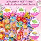 Hamdol Flower Press Toy Accessories for Kids, DIY Fabric Flower Craft Refill Kit, Arts & Crafts Supplies for Flower Bouquet Making