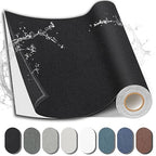 Fabric Repair Patch, 35X79 Inch Fabric Large Repair Tape, Self-Adhesive Patches for Furniture, Sofa, Car Interior, Shoes, Hand Bag, Clothing (Black, 35X79 Inch)