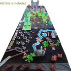 Dungeons & Dragons Castle Set | 240+ Pieces, Dragons, Double-Sided Battle Map | Modular DND Terrain, Miniatures Set for Dungeon Masters Pathfinder DND 5e Medieval