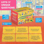 400 Conversation Cards for Kids – Engage Kids, Laugh, and Grow Closer During Family Dinner, Game Night, and Road Trips – Have Fun Building Social-Emotional Skills - Super Portable 2.5" x 1.75" Cards