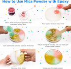 Rolio Premium Mica Powder - Palawan Teal (50G / 1.76oz) - 1 Jar of Teal Pigment Powder for Epoxy Resin, Dye, Soap Making, Nail Polish, Paint, Candle Making, Bath Bombs, Slime
