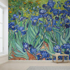 wall26 Irises by Vincent Van Gogh Dutch Impressionism 20th Century Artist Peel and Stick Large Wall Mural, Removable Wallpaper, Home Decor - 120x120 inches