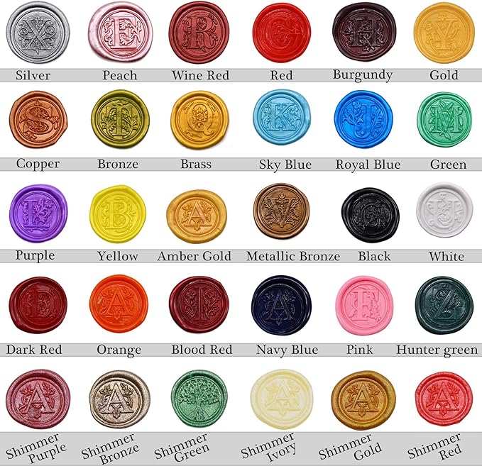 Shimmer Green Vintage Sealing Wax Sticks for Standard Size Hot Melting Glue Gun - Pack of 12
