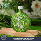 LEOBRO Green Glitter, 160g/5.64oz Light Green Chunky Glitter for Crafts, Resin, Body Nail, DIY Decorations