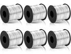Gisafai 6 Roll 12 Gauge Aluminum Wire for Crafts 100 Feet 2 mm Metal Bendable Aluminum Wire for Jewelry Making, DIY Crafts, Wreath Making, Beading, Floral