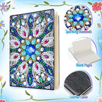 Micaracy Craft Kits for Kids Age 6-8-9-10, Presents for 5 7 11 12 Year Old Girls Notebook Diamond Art Painting Kit Arts and Crafts for Kids Toys for 5-10 Year Old Girl Gifts Diary (2 pcs)