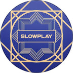 SLOWPLAY Nash Ceramic Poker Chips in Bulk, Casino Grade Ceramic 12-Gram Poker Chip for Texas Hold'em, 43mm Professional Chips Pack of 50 (Blue)