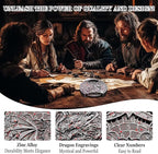 DND Dice Set Roulette: Fidget D4 D6 D8 D10 D10% D12 D20 All in One Metal D&D Spinner Dice - Cool Role Playing Dice Gifts for Dungeons and Dragons TRPG MTG Games Lover Players (Bloodstained)