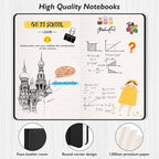 Huhuhero Notebooks Journal, Ruled Notebook, Premium Thick Paper Lined Journal, Black Hardcover Notebook for Office Home School Business Writing Note Taking Journaling, 5"×8.25" (10, Green)