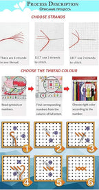 Magxvouy Cross Stitch Kits Stamped Full Range of Embroidery Kits,Cross Stitch Patterns Needlework Kits for Beginners 11CT Printed Kits&Wolf Waterfall 16x20 inch