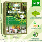 Halatool 9OZ Green Moss for Potted Plants, 12QT Orchid Moss Potting Mix, Forest Moss for Indoor Plants, Indoor Potting Plant Moss for Repotting Terrariums Garden Reptiles