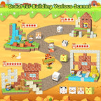 Magnetic Blocks Building Toys for Kids Ages 4-8 5-7 8-12 Year Old, Magnetic Cubes Tiles Montessori Sensory Travel Toddler Boys Girls Toys Games Christmas Birthday Gifts