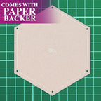 Hexagon Quilting Template Set - 8" with 1/4" Seam Allowance - Durable Acrylic Templates for Quilting, Patchwork, Crafting, & Sewing Projects - Clear Templates for Accurate Designing