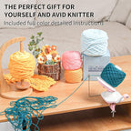SPEENSUN Yarn Winder for Crocheting, Yarn Spinner, 3.5 OZ Easy-to-Install and Efficiently Yarn Cake Winder with Lower Noise, Yarn Baller for Crochet and Knitting Lover for Yarns Below Size 5