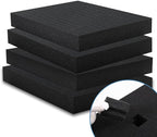 Coengwui Pick and Pluck Foam Inserts, Pre-cubed Pick Apart Sheets for Crafts Toolbox Game Box Camera Cases Drawer Storage (4Pcs 12 x 12 x 2 Inch)