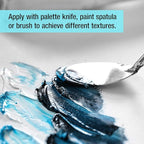 U.S. Art Supply Impasto Clear Acrylic Gel Medium (500ml Tub) - Layering & Extending Acrylic Paint