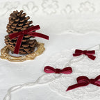 Vintage Burgundy Velvet Ribbon, 3/8 Inch X 25Yd