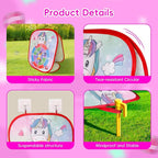 Bean Bag Toss Game for Kids - 5IN1 Kid Cornhole Toys Set, Over 3 Years Toddlers Children Backyard Beach Lawn Outdoor Indoor Throwing Toy to Boys Girls Birthday Family Party Christmas Easter Gift